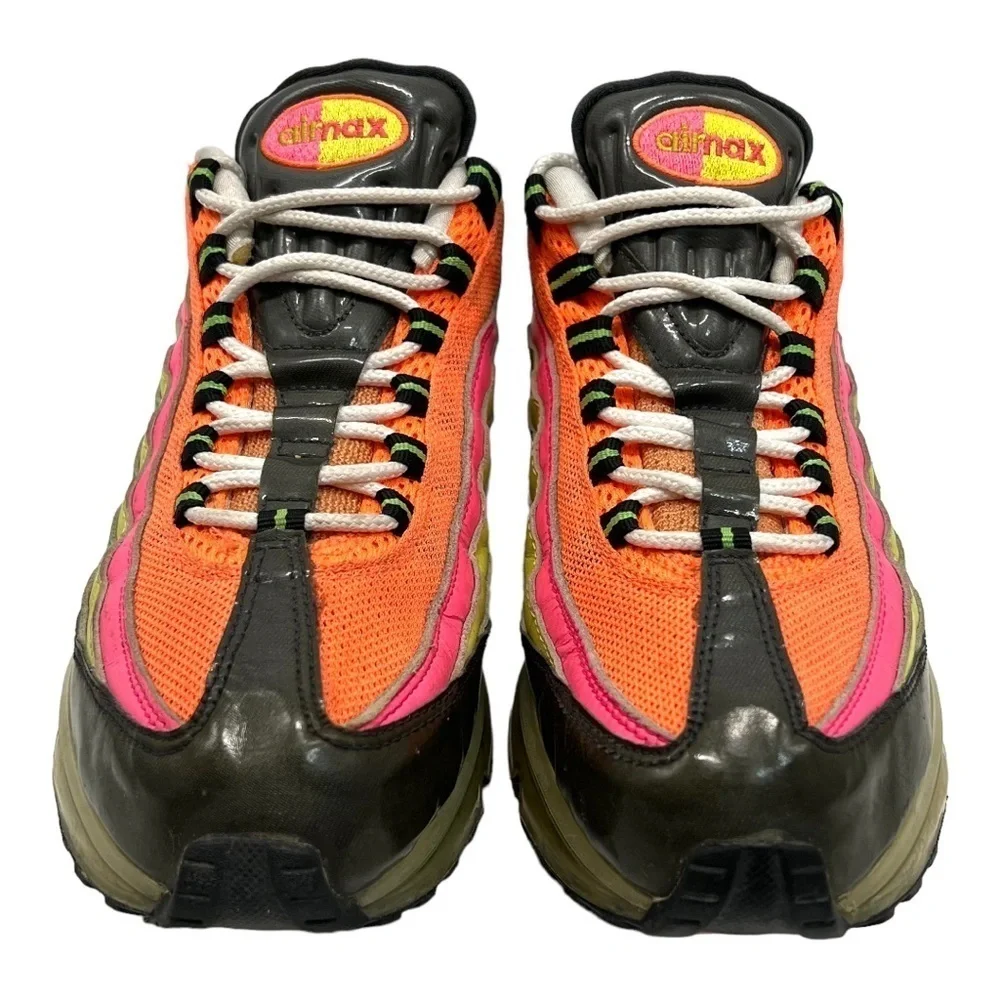 Nike Air Max 95 360 Neon Rainbow Athletic Training Shoes Men’s 8 - Picture 2 of 14